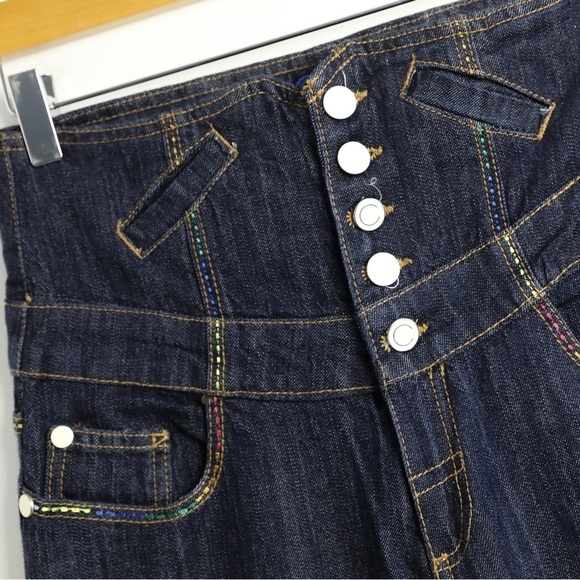 Coogi ultra high-waisted jeans vintage dark wash 7/8 size straight 90s rare art - Picture 9 of 9